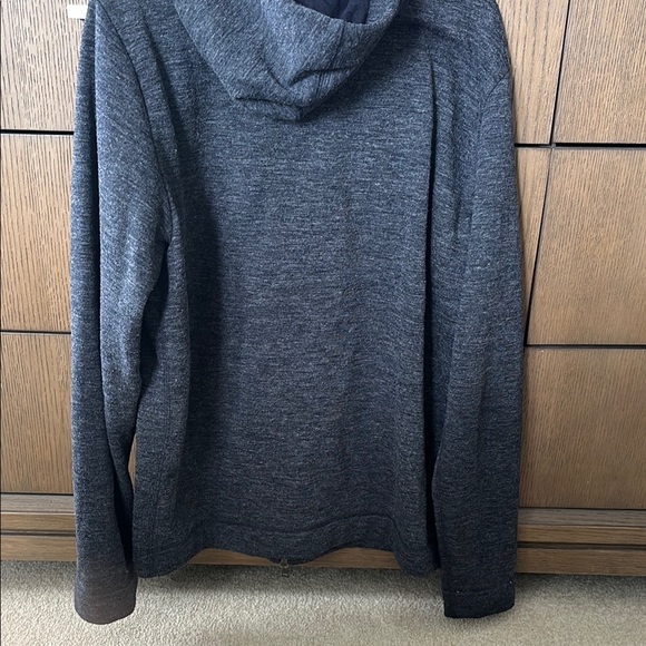 Vince Gray Zip-Up Sweater with Heathered Knit - Picture 4 of 4